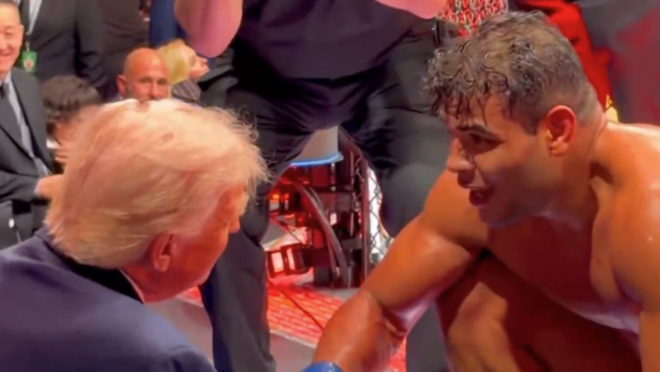 Trump elogia Borrachinha no UFC 327: “Você é bonito, poderia ser modelo”