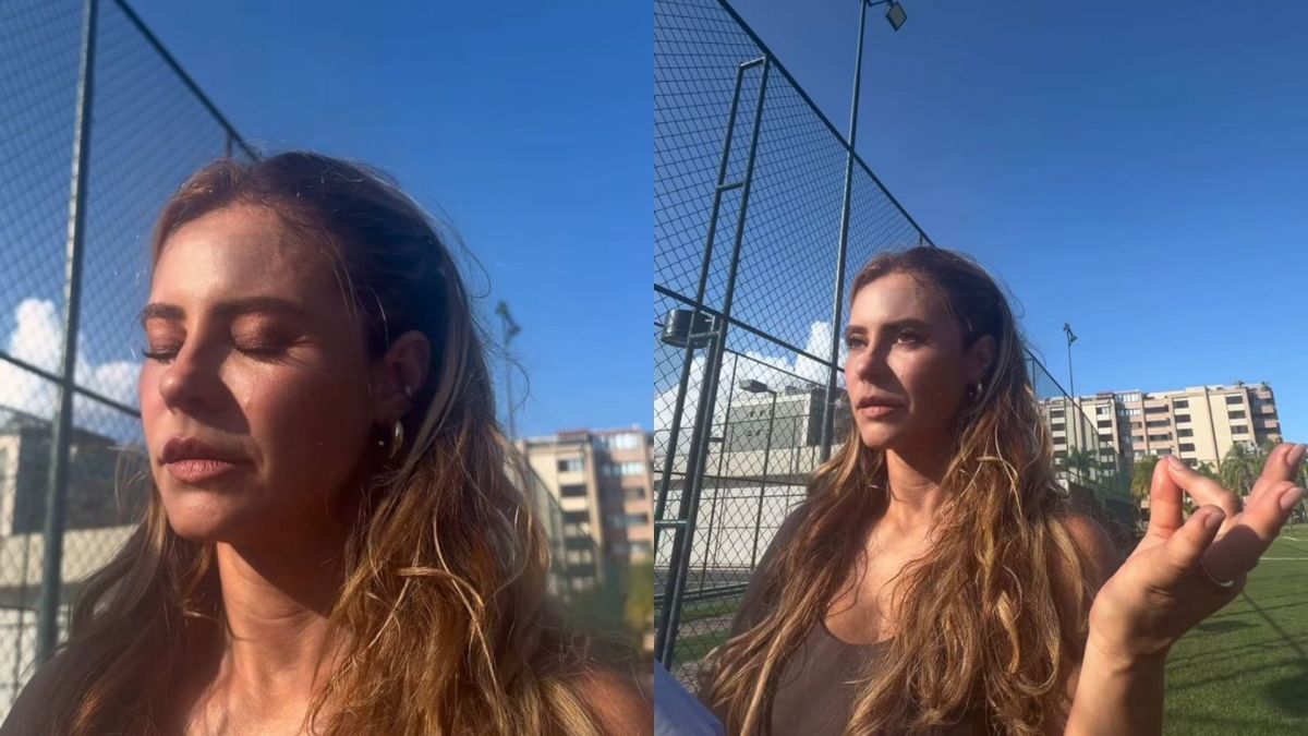 Paolla Oliveira reclama após ter gravação interrompida de forma inusitada