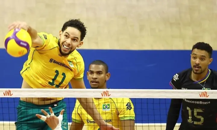 Brasil vence Bélgica e engata segunda vitória na VNL Masculina