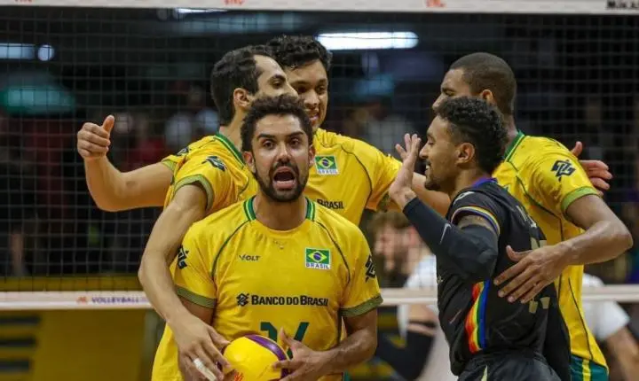 Brasil vira sobre Argentina no tie-break e segue invicto na VNL