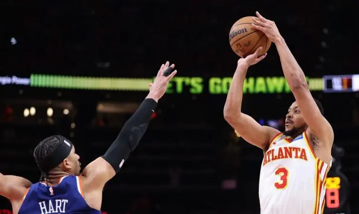 CJ McCollum decide no fim, e Hawks vencem Knicks no Jogo 3 dos playoffs