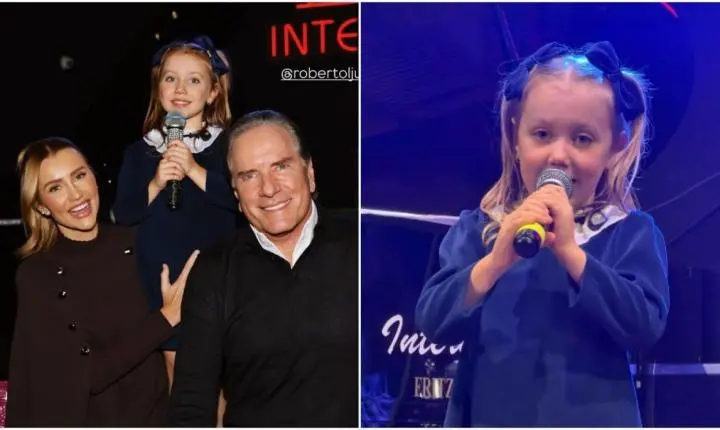 Filha de Roberto Justus e Ana Paula Siebert impressiona ao cantar em inglês