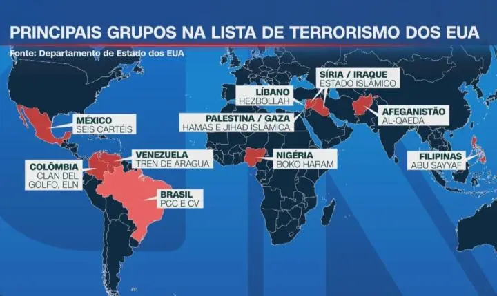 Hamas, Al Qaeda, PCC e CV: Veja organizações que EUA consideram terroristas