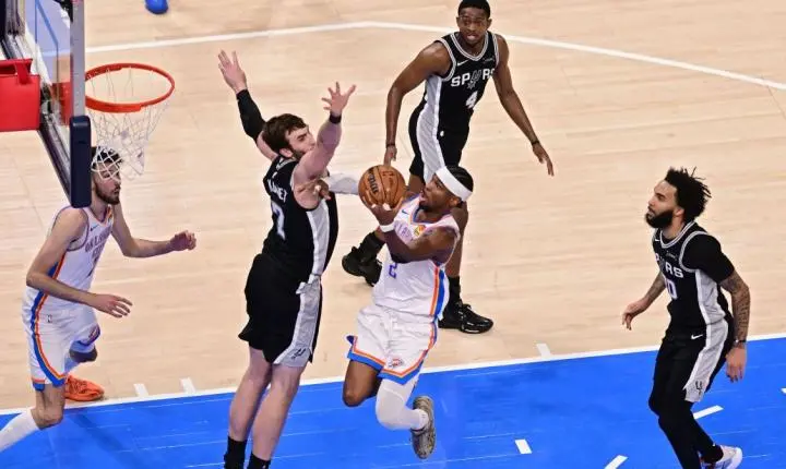 NBA: OKC Thunder vence Spurs e fica a um jogo do título no Oeste