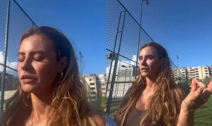 Paolla Oliveira reclama após ter gravação interrompida de forma inusitada