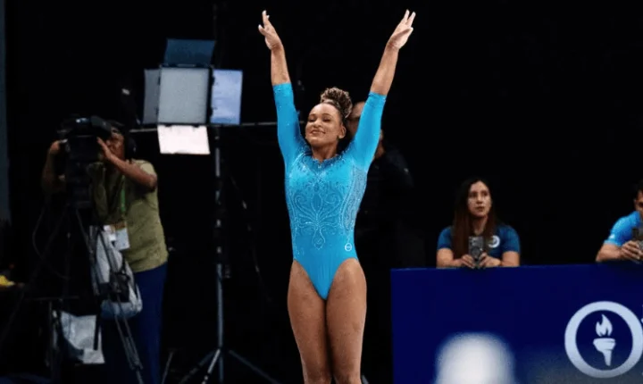 Rebeca Andrade conquista medalha de ouro no salto no Pan-Americano