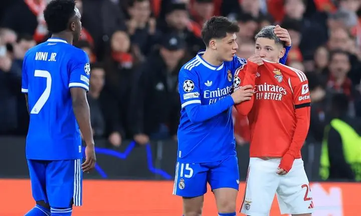 Uefa suspende argentino por comportamento ‘discriminatório’ contra a Vini Jr.