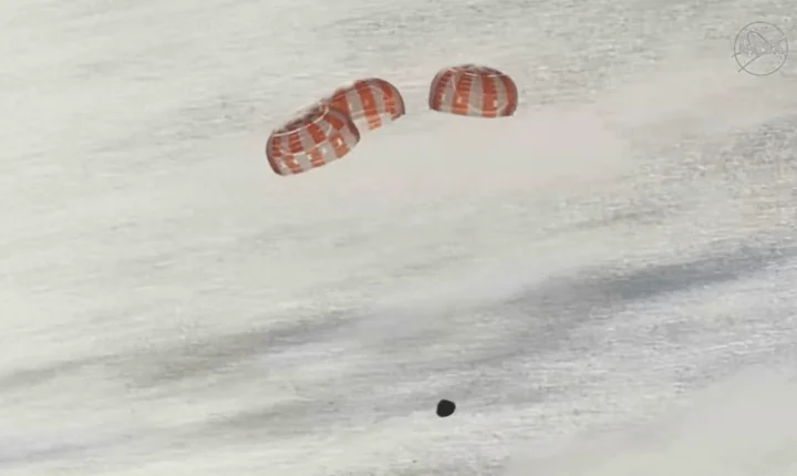 Veja vídeo de como foi a reentrada da Artemis na Terra