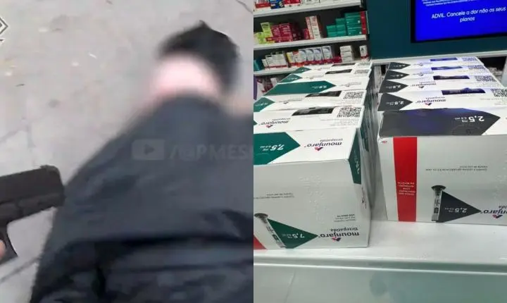 Vídeo: homem é preso logo depois de assaltar farmácia nos Jardins