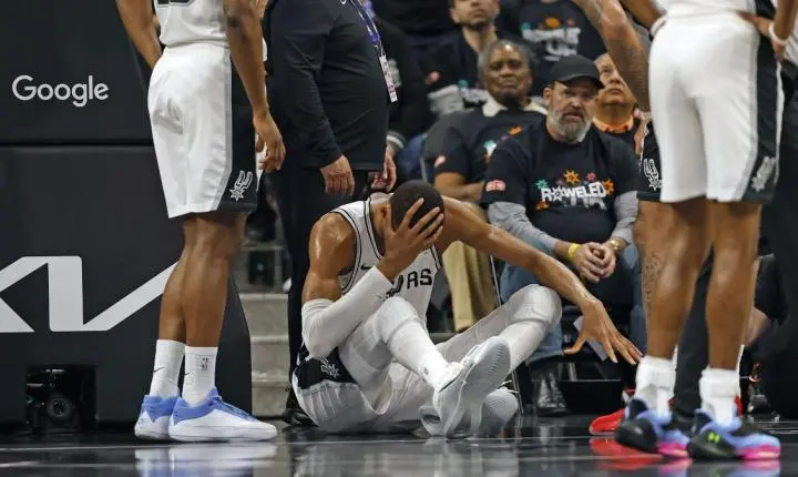 Wembanyama sofre concussão e vira dúvida nos playoffs da NBA